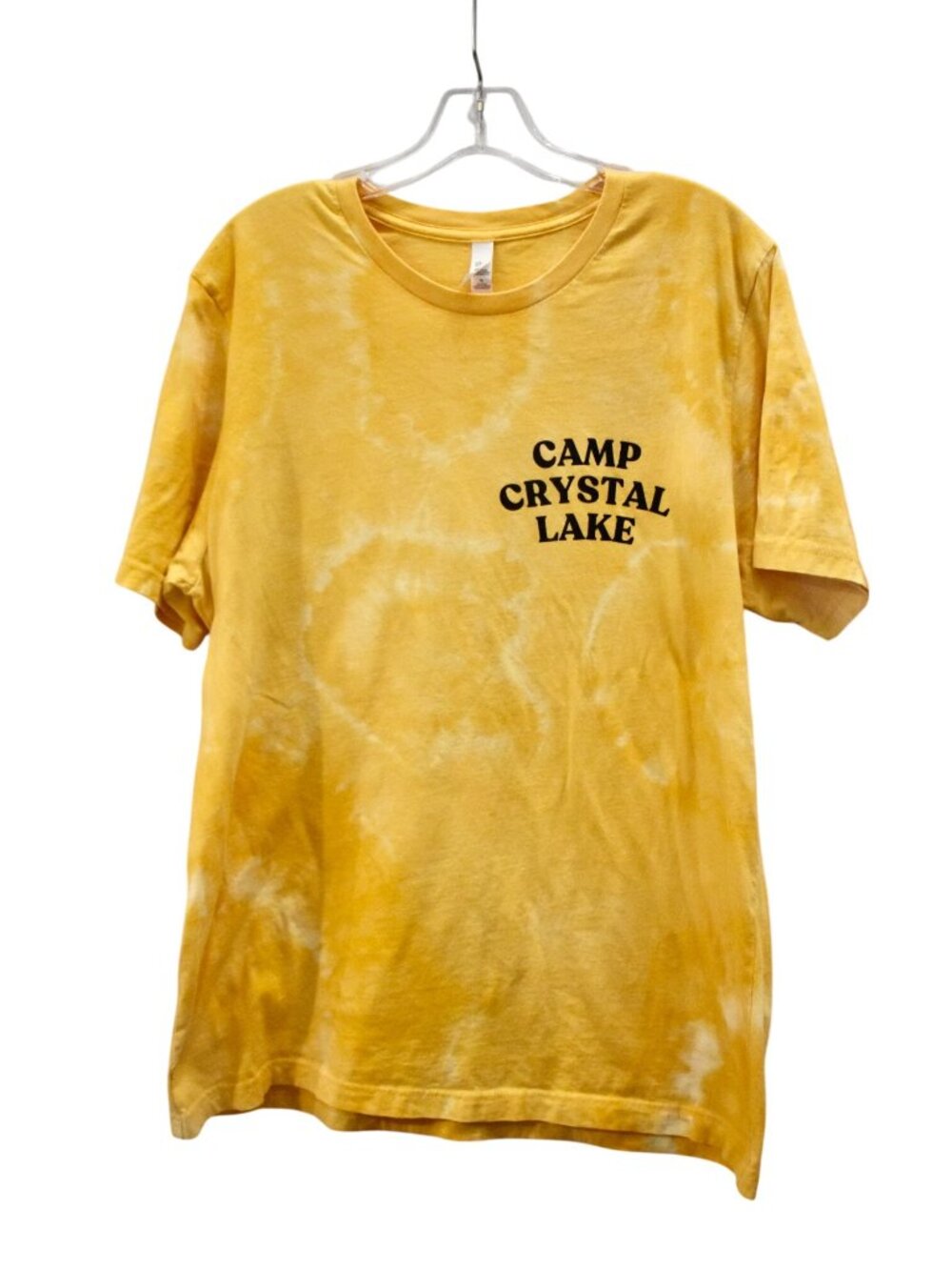 Unisex Friday the 13th Camp Crystal Lake Custom Bleach Dye T-shirt Size XL